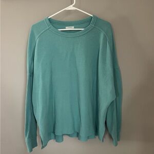 Maurices Aqua Ribbed Knit Top
